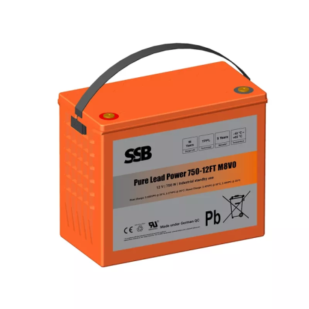 SSB Battery Pure Lead Power 750-12 M8V0