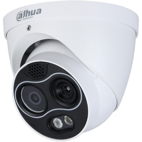 Dahua IP-Thermal-Eyeball-Kamera, 4MP, 2/2 mm, IR 30m, IP67, weiß