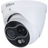Dahua IP-Thermal-Eyeball-Kamera, 4MP, 3,5/4 mm, IR 30m, IP67, weiß