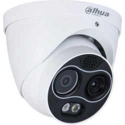 Dahua IP-Thermal-Eyeball-Kamera, 4 MP, 3,5/4 mm, IR 30 m, IP67, weiß