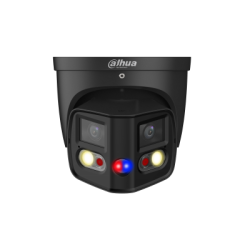 IP-Dual-Lens-Eyeball kamera, 2 x 4 MP, TiOC, Splicing, 2,8 mm, IR 25 m, IP67, črna