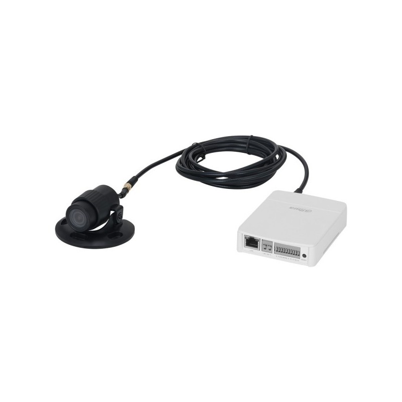 IP-Gerät und 2 MP Pinhole-Linse-Set, 2,8 mm, IP67, schwarz, versteckt