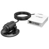 IP-Gerät und 2 MP Pinhole-Linse-Set, 2,8 mm, IP67, schwarz, versteckt