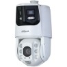 Dahua IP-Dual-Lens-Panorama-PTZ-Dome-Kamera, 2x 4 MP, 2,8/4,8 - 154 mm, IR 200 m, IP66, weiß