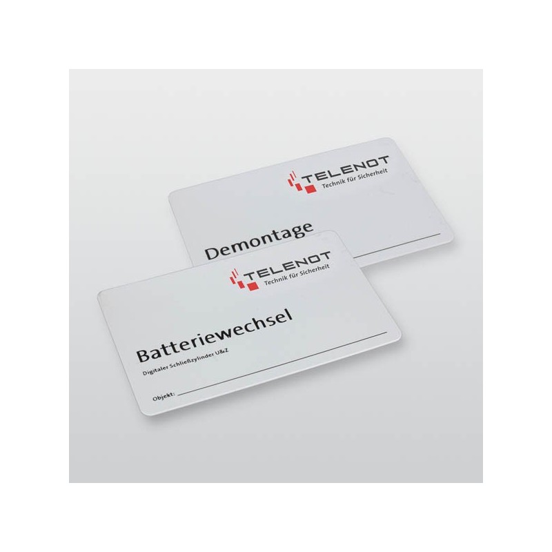 Kartenset Batteriewechsel / Demontage SZA-KS