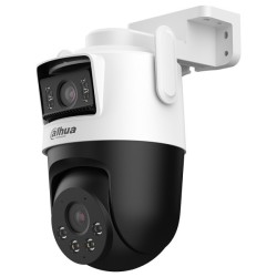 IP-WLAN-PT-Dome kamera, 2 x 3 MP, 2,8/6 mm, IR 30/50 m, IP66, bela