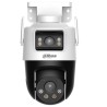 IP-WLAN-PT-Dome kamera, 2 x 3 MP, 2,8/6 mm, IR 30/50 m, IP66, bela