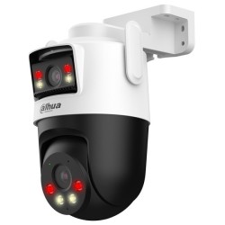 IP-WLAN-PT-Dome-Kamera, 2 x 3 MP, 2,8/6 mm, IR 30/50 m, IP66, weiß