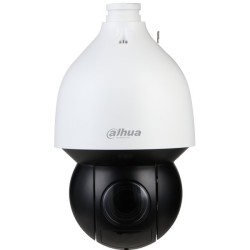 Dahua IP-PTZ-Dome-Kamera, 4 MP, 5,4 - 135 mm, IR 150 m, IP67, IK10, weiß
