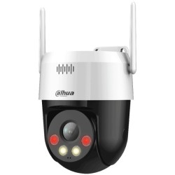 Dahua IP-WLAN-PT-Dome-Kamera, 3 MP, 4 mm, IR, IP67, weiß