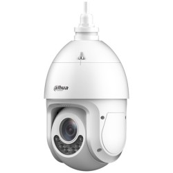 Dahua IP-PTZ-Dome-Kamera, 8 MP, 5 - 125 mm, IR 100 m, IP66, weiß