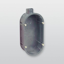 Doppel-Gerätedose für Putzmontage