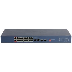 PoE-stikalo, 20 vrat, 16 vrat PoE, 2 vrati SFP, 250 m, upravljanje preko oblaka, namizni, montažni