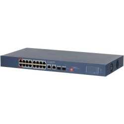 PoE-Switch, 20 Ports, 16 Ports PoE, 2 Ports SFP, 250 m, cloud managed, Desktop, Rack