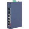 PoE-stikalo, 6 vrat, 4 vrata PoE, 2 vrati SFP, 250 m, upravljanje v oblaku, IP30, IK06, namizni, DIN-Letev