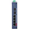 PoE-stikalo, 6 vrat, 4 vrata PoE, 2 vrati SFP, 250 m, upravljanje v oblaku, IP30, IK06, namizni, DIN-Letev