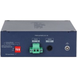 PoE-Switch, 12 Ports, 8 Ports PoE, 2 Ports SFP, 250 m, cloud managed, IP30, IK06, Desktop, DIN-Schiene