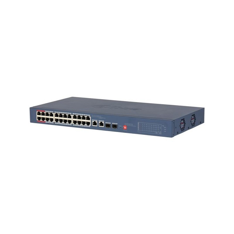 PoE-Switch, 26 Ports, 24 Ports PoE, 2 Ports SFP, 250 m, cloud managed, Desktop, Rack