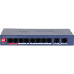 PoE-Switch, 10 Ports, 8 Ports PoE, 250 m, cloud managed, Desktop, Wand