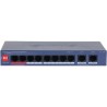 PoE-Switch, 10 Ports, 8 Ports PoE, 250 m, cloud managed, Desktop, Wand