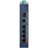 PoE-stikalo, 6 vrat, 4 vrata PoE, 1 vrata SFP, 250 m, upravljanje v oblaku, namizni, DIN-letev
