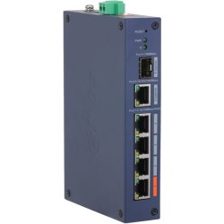 PoE-stikalo, 6 vrat, 4 vrata PoE, 1 vrata SFP, 250 m, upravljanje v oblaku, namizni, DIN-letev
