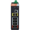 PoE-stikalo, 10 vrat, 8 vrat PoE, 2 vrati SFP, 250 m, upravljano, namizni, DIN-letev