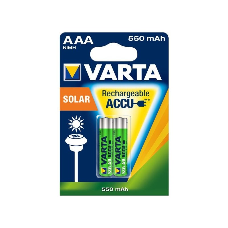 VARTA RECHARGE ACCU Solar AAA 550 mAh PAK 2 kosa