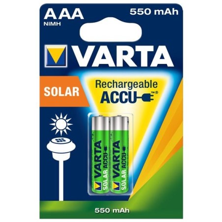 VARTA RECHARGE ACCU Solar AAA 550 mAh Blister 2
