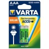 VARTA RECHARGE ACCU Solar AAA 550 mAh PAK 2 kosa