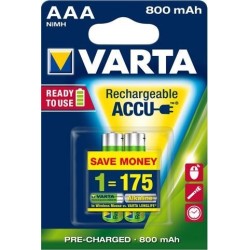 VARTA RECHARGE ACCU Power AAA 800mAh PAK 2 kosa
