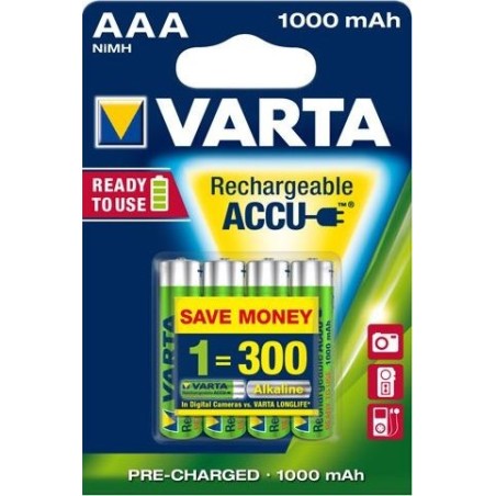 VARTA RECHARGE ACCU Power AAA 1000 mAh Blister 4
