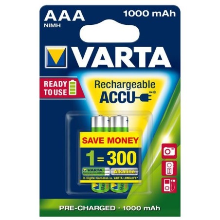 VARTA RECHARGE ACCU Power AAA 1000mAh Blister 2