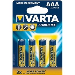 VARTA LONGLIFE AAA PAK 4 kosi (DE)