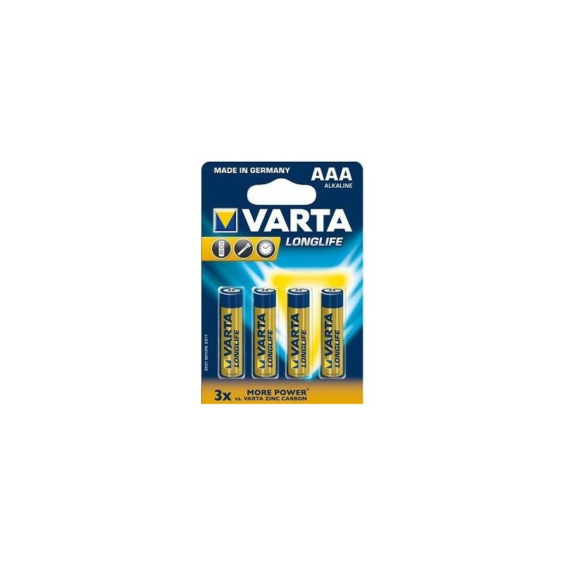 VARTA LONGLIFE AAA PAK 4 kosi (DE)