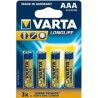 VARTA LONGLIFE AAA PAK 4 kosi (DE)