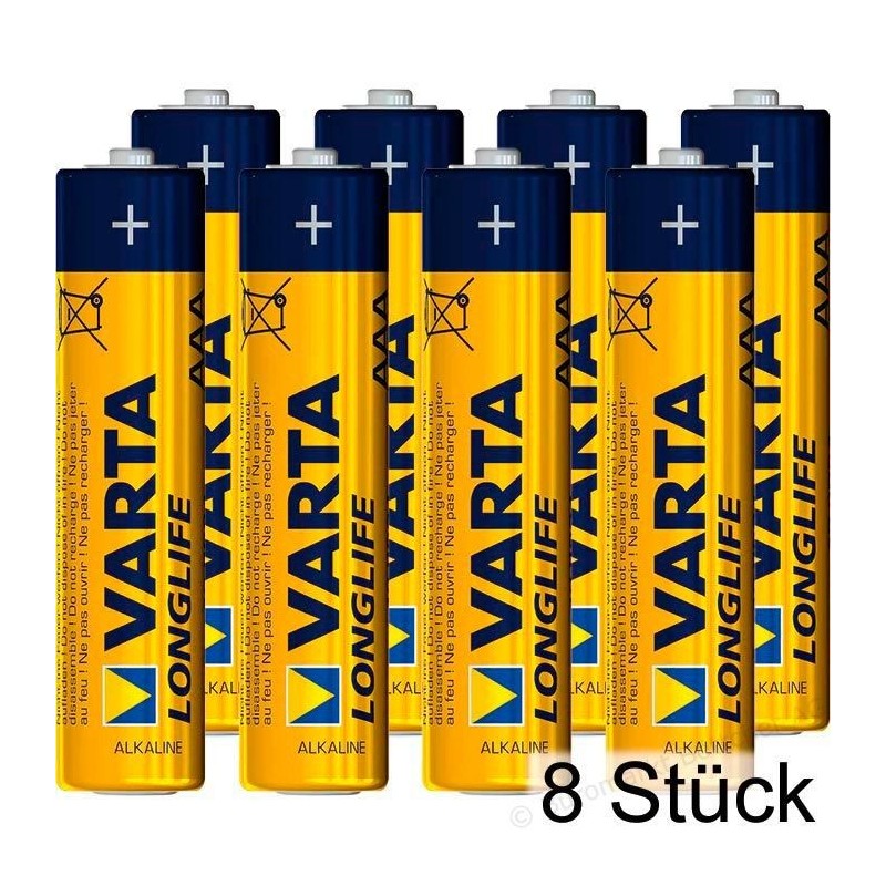 VARTA LONGLIFE AAA PAK 8 kosov v foliji