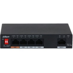 PoE-Switch, 5 Ports, 4 Ports PoE, 250 m, unmanaged