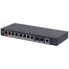 PoE-Switch, 10 Ports, 8 Ports PoE, 250 m, managed, Desktop, Wand
