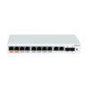 Dahua PoE-stikalo, 12 vrat , 8 vrat PoE, 250 m, upravljano, namizni, stenski