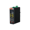 PoE-stikalo, 10 vrat, 6 vrat PoE, 4 vrata SFP, 250 m, upravljano, namizni, DIN-letev