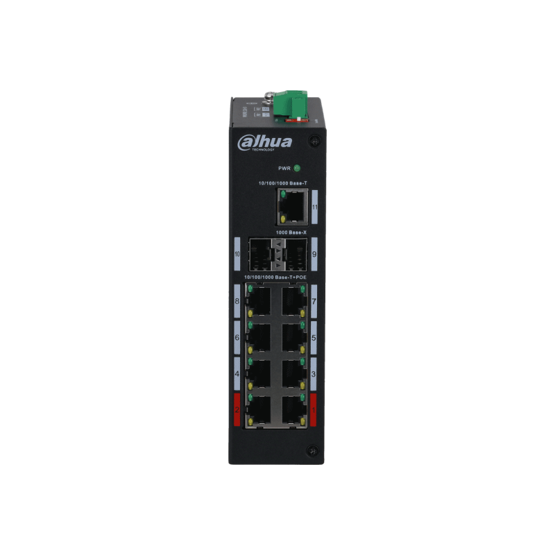 Switch, 11 Ports, 8 PoE, unmanaged