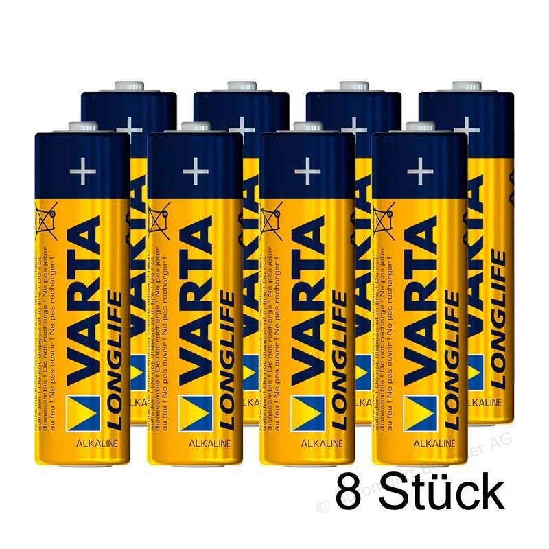 VARTA LONGLIFE AA PAK 8 v foliji