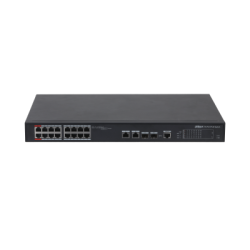 Desktop PoE-Switch, Hi-PoE, 16x Poe-Ports, 250m, 190W