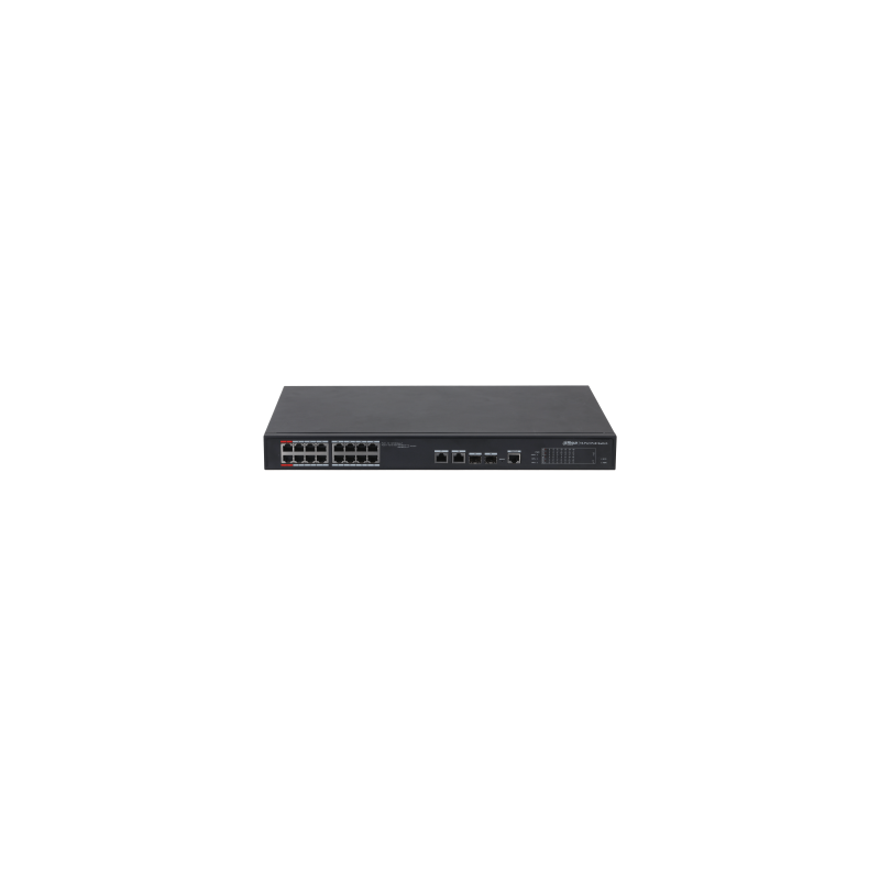 Desktop PoE-Switch, Hi-PoE, 16x Poe-Ports, 250m, 190W