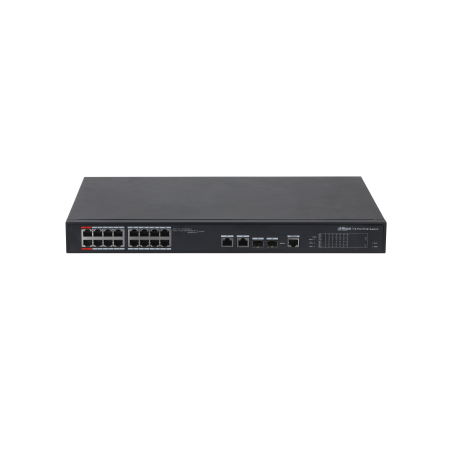 Desktop PoE-Switch, Hi-PoE, 16x Poe-Ports, 250m, 190W