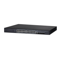 24-Port PoE Switch, managed, 24x PoE-Ports, 370W
