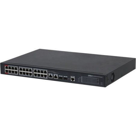 Dahua PoE-Switch, Hi-PoE, 24x Poe-Ports+2GE SFP, 250m, 360W