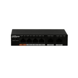 Dahua PoE-Switch, Hi-PoE, 4x Poe-Ports, 250m, 60W