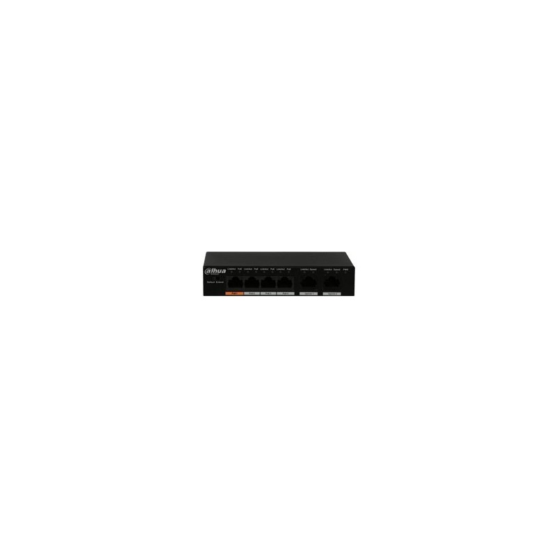 Dahua PoE-stikalo, Hi-PoE, 4x Poe-vrata, 250m, 60W